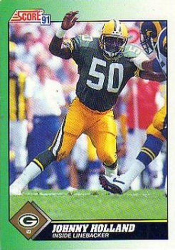 #243 Johnny Holland - Green Bay Packers - 1991 Score Football