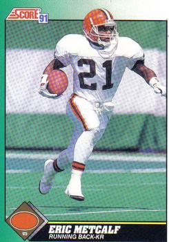 #245 Eric Metcalf - Cleveland Browns - 1991 Score Football