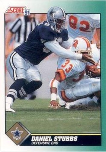 #287 Daniel Stubbs - Dallas Cowboys - 1991 Score Football