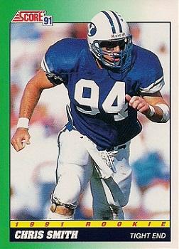 #316 Chris Smith - BYU Cougars - 1991 Score Football