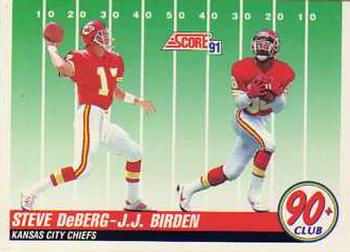 #326 Steve DeBerg / J.J. Birden - Kansas City Chiefs - 1991 Score Football