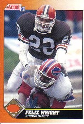 #368 Felix Wright - Cleveland Browns - 1991 Score Football
