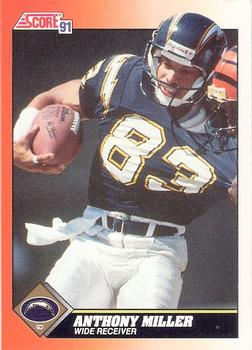 #370 Anthony Miller - San Diego Chargers - 1991 Score Football