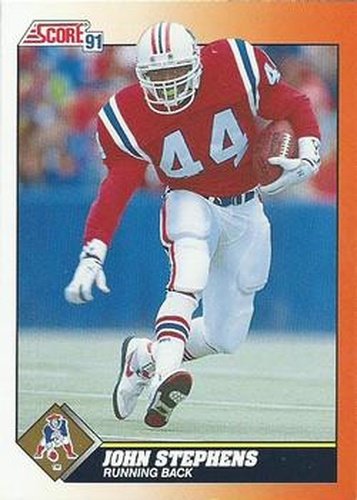 #376 John Stephens - New England Patriots - 1991 Score Football