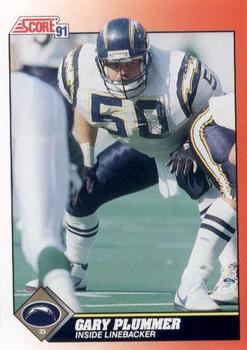 #389 Gary Plummer - San Diego Chargers - 1991 Score Football