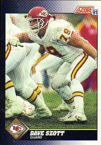 #483 Dave Szott - Kansas City Chiefs - 1991 Score Football