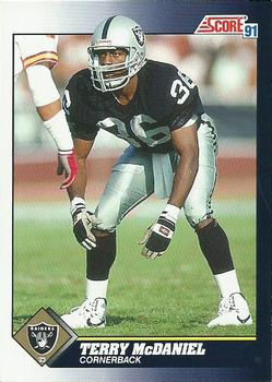 #497 Terry McDaniel - Los Angeles Raiders - 1991 Score Football