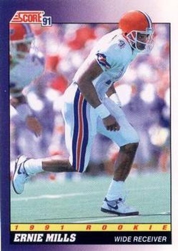 #573 Ernie Mills - Florida Gators / Pittsburgh Steelers - 1991 Score Football