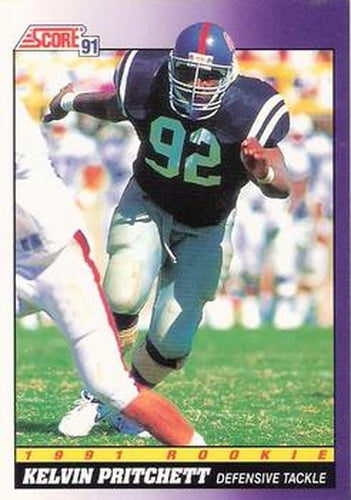 #599 Kelvin Pritchett - Ole Miss Rebels / Detroit Lions - 1991 Score Football