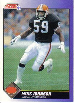 #59 Mike Johnson - Cleveland Browns - 1991 Score Football