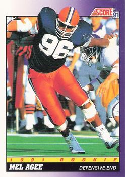 #605 Mel Agee - Illinois Fighting Illini / Indianapolis Colts - 1991 Score Football