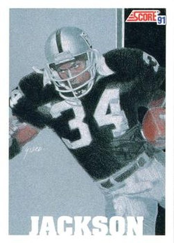 #641 Bo Jackson - Los Angeles Raiders - 1991 Score Football