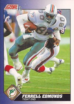 #82 Ferrell Edmunds - Miami Dolphins - 1991 Score Football