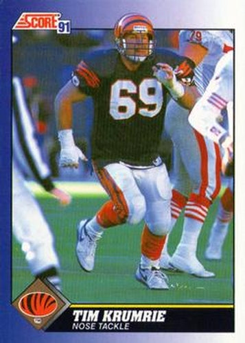 #97 Tim Krumrie - Cincinnati Bengals - 1991 Score Football