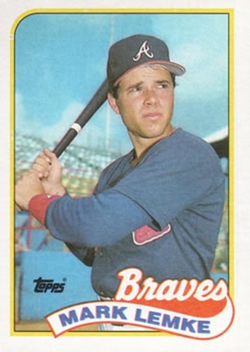 #327 Mark Lemke - Atlanta Braves - 1989 Topps Baseball