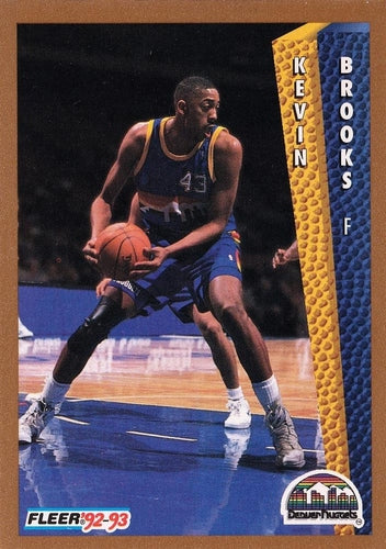 #327 Kevin Brooks - Denver Nuggets - 1992-93 Fleer Basketball
