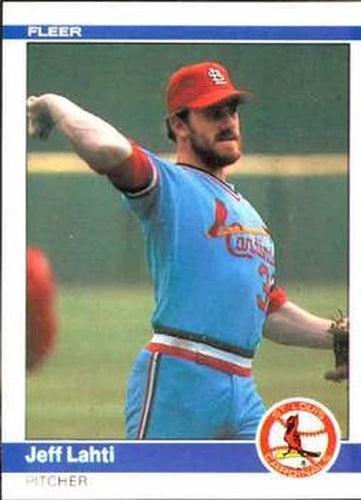 #327 Jeff Lahti - St. Louis Cardinals - 1984 Fleer Baseball