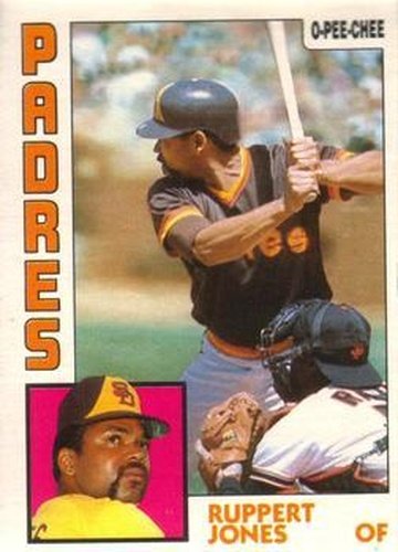 #327 Ruppert Jones - San Diego Padres - 1984 O-Pee-Chee Baseball