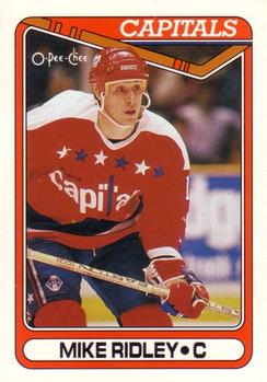 #327 Mike Ridley - Washington Capitals - 1990-91 O-Pee-Chee Hockey