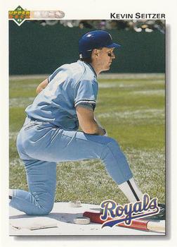 #327 Kevin Seitzer - Kansas City Royals - 1992 Upper Deck Baseball