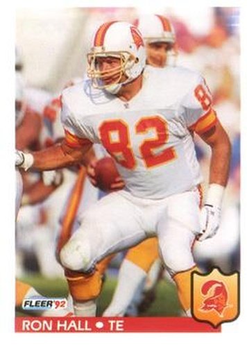 #405 Ron Hall - Tampa Bay Buccaneers - 1992 Fleer Football
