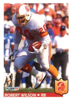 #412 Robert Wilson - Tampa Bay Buccaneers - 1992 Fleer Football