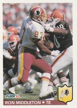 #425 Ron Middleton - Washington Redskins - 1992 Fleer Football