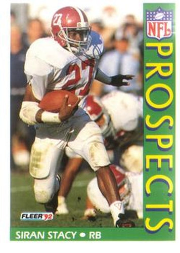 #447 Siran Stacy - Alabama Crimson Tide - 1992 Fleer Football