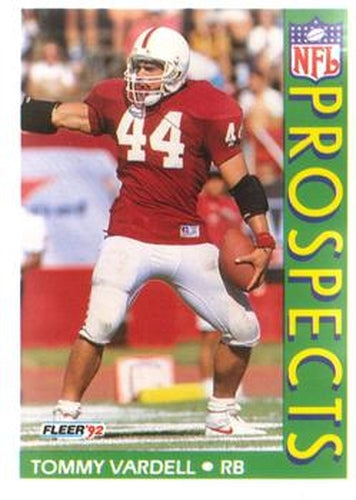 #449 Tommy Vardell - Stanford Cardinal - 1992 Fleer Football