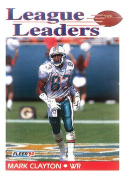 #456 Mark Clayton - Miami Dolphins - 1992 Fleer Football