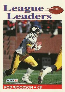 #466 Rod Woodson - Pittsburgh Steelers - 1992 Fleer Football