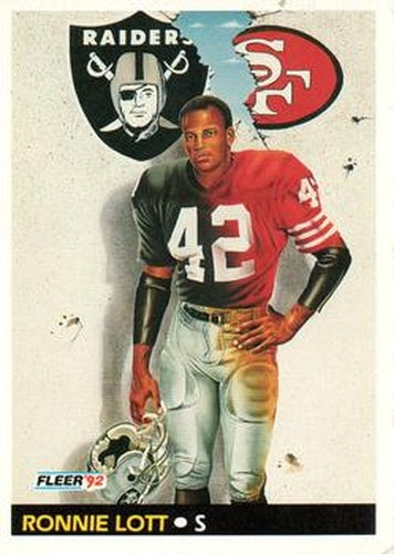 #472 Ronnie Lott - Los Angeles Raiders - 1992 Fleer Football