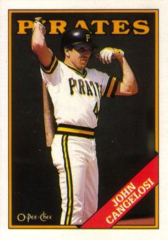 #328 John Cangelosi - Pittsburgh Pirates - 1988 O-Pee-Chee Baseball
