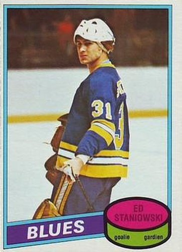 #328 Ed Staniowski - St. Louis Blues - 1980-81 O-Pee-Chee Hockey