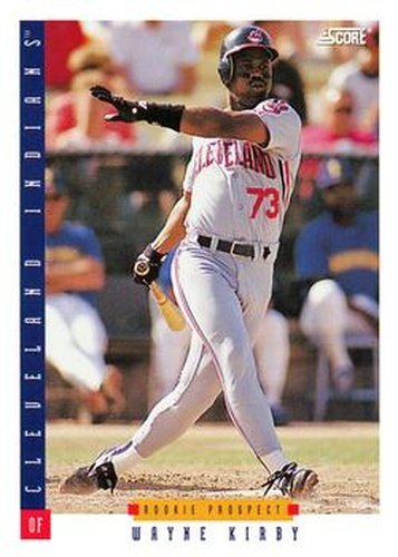 #328 Wayne Kirby - Cleveland Indians - 1993 Score Baseball