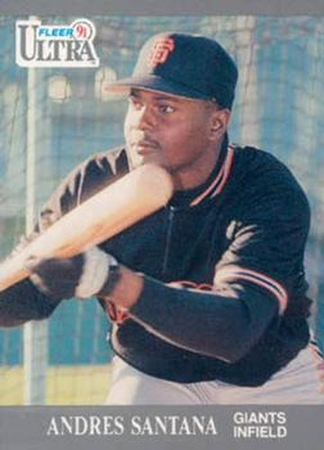 #328 Andres Santana - San Francisco Giants - 1991 Ultra Baseball