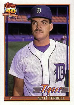 #328 Walt Terrell - Detroit Tigers - 1991 Topps Baseball