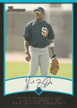 #328 Vince Faison - San Diego Padres - 2001 Bowman Baseball