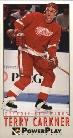 #328 Terry Carkner - Detroit Red Wings - 1993-94 Fleer PowerPlay Hockey