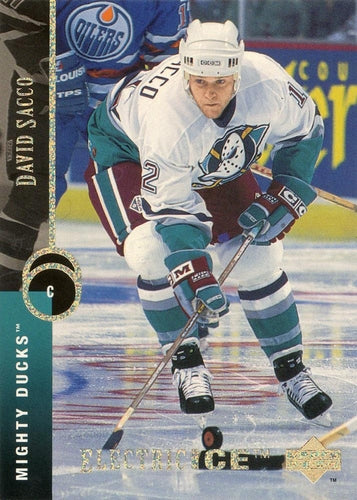 #328 David Sacco - Anaheim Mighty Ducks - 1994-95 Upper Deck Hockey - Electric Ice