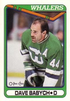 #328 Dave Babych - Hartford Whalers - 1990-91 O-Pee-Chee Hockey