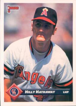 #329 Hilly Hathaway - California Angels - 1993 Donruss Baseball