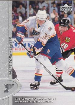 #329 Harry York - St. Louis Blues - 1996-97 Upper Deck Hockey