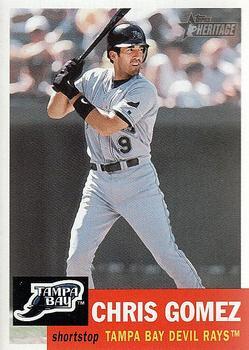 #329 Chris Gomez - Tampa Bay Devil Rays - 2002 Topps Heritage Baseball
