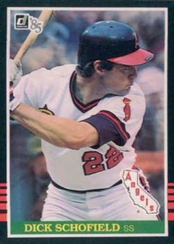 #329 Dick Schofield - California Angels - 1985 Donruss Baseball