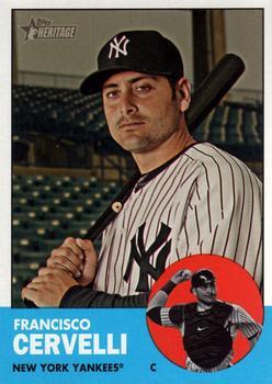 #329 Francisco Cervelli - New York Yankees - 2012 Topps Heritage Baseball