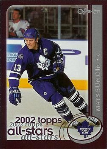 #329 Mats Sundin - Toronto Maple Leafs - 2002-03 O-Pee-Chee Hockey