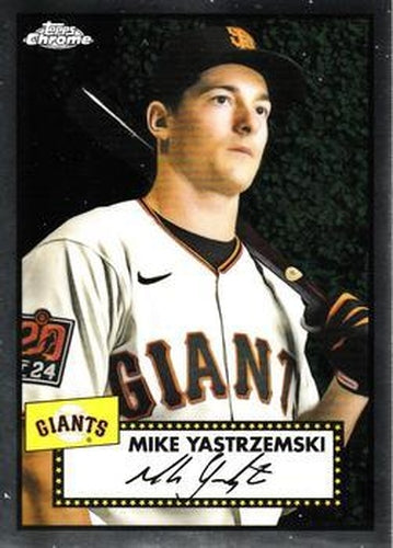 #329 Mike Yastrzemski - San Francisco Giants - 2021 Topps Chrome Platinum Anniversary Baseball