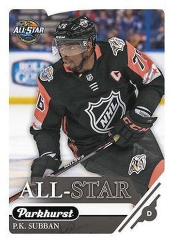 #329 P.K. Subban - Nashville Predators - 2018-19 Parkhurst Hockey
