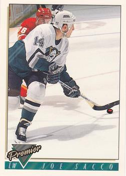#329 Joe Sacco - Anaheim Mighty Ducks - 1993-94 Topps Premier Hockey